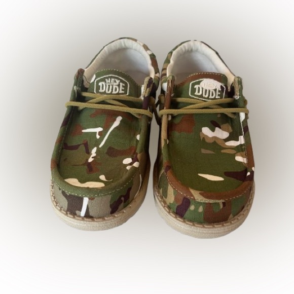 Kids Hey Dudes Camo Wally - Picture 2 of 8